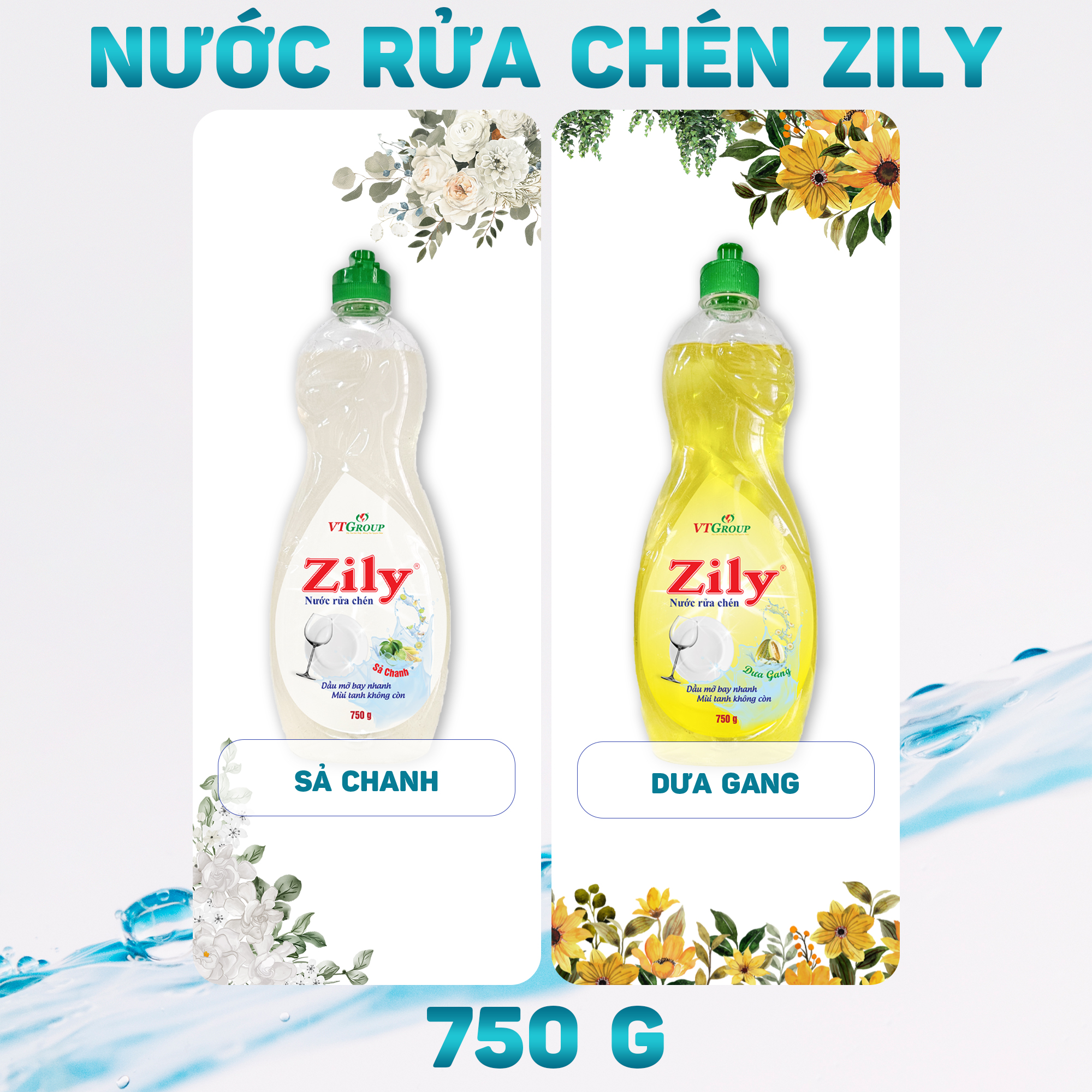 Nước Rửa Chén Zily Chai 750 g