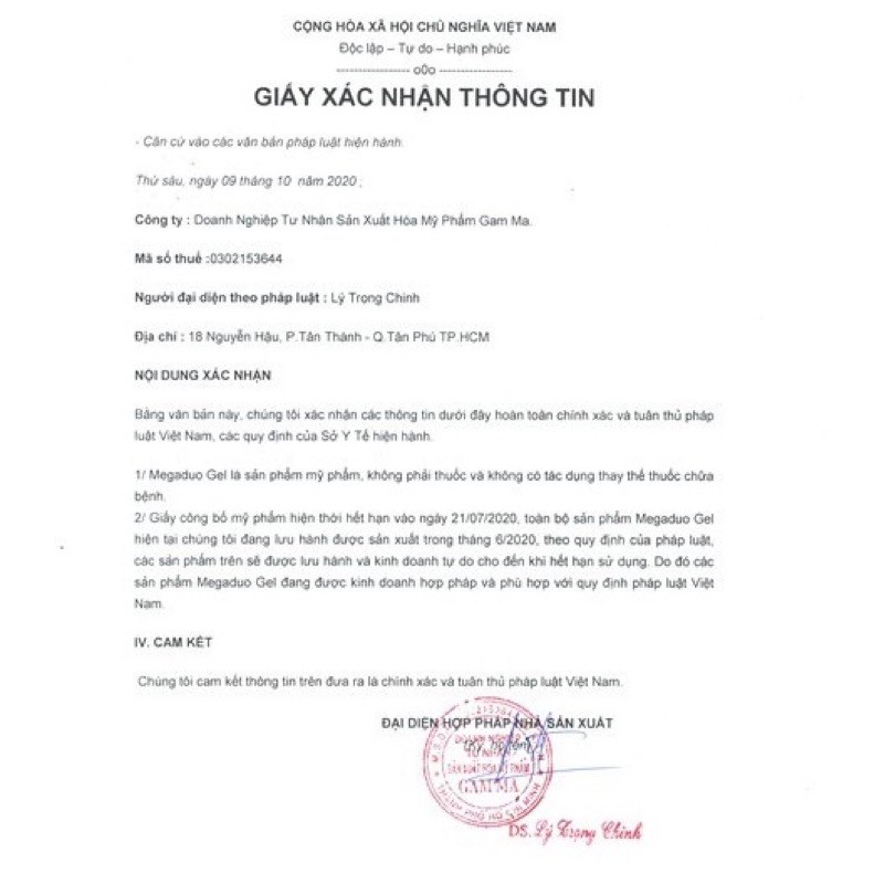 [TPHCM] [CHÍNH HÃNG] Megaduo gel mụn, thâm mụn