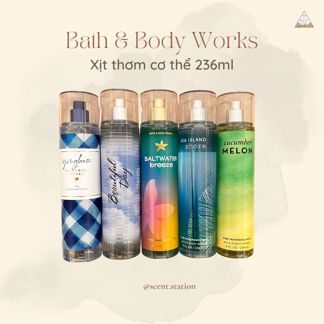 [Scent Station] [Link 2] Xịt thơm cơ thể Body mist Bath & Body Works 236ml