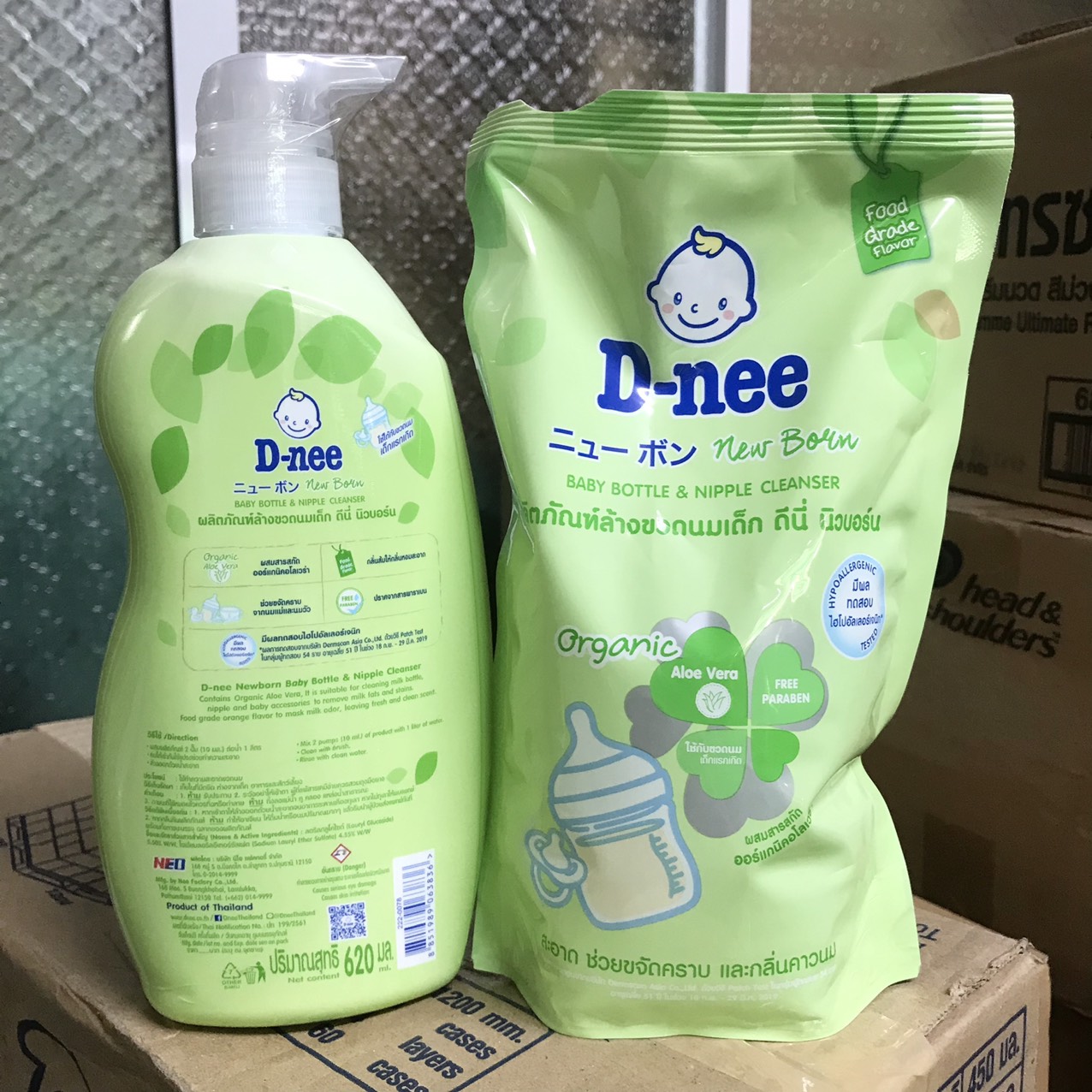 [HCM][Mẫu mới] Nước rửa bình sữa Dnee Organic túi 600ml