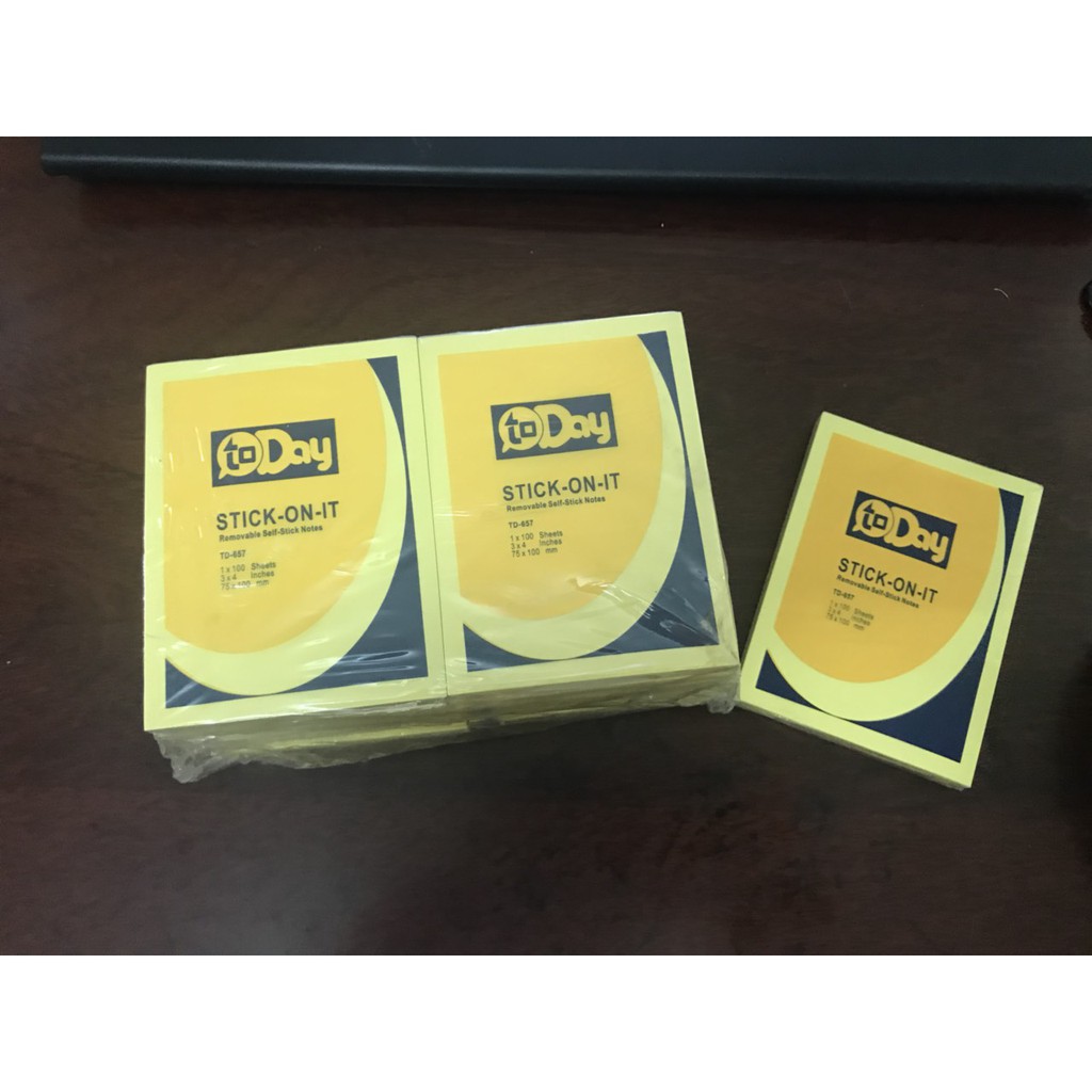 [ VPP Brendo ] - Giấy note vàng TODAY (3*2, 3*3, 3*4, 3*5 )