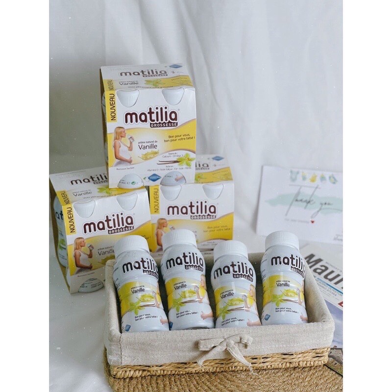 Sữa bầu Matilia Pháp đủ vị (4hộpx200ml) date 2025