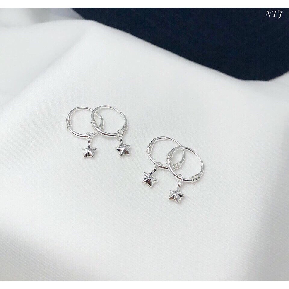 Bông Tai Bạc Cao Cấp Cho Bé  - TRANG SỨC BẠC TNJ CAM KẾT HÀNG CHUẨN ẢNH, CHẤT LƯỢNG TỐT, PHỤC VỤ TẬN TÌNH, CHU ĐÁO