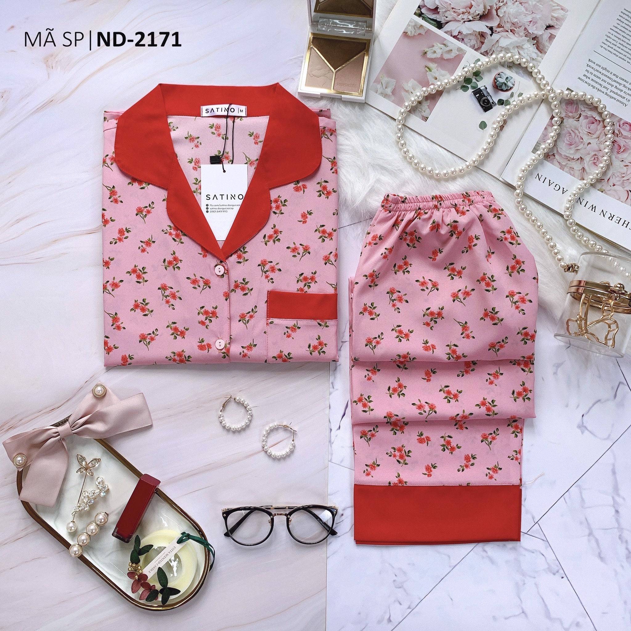 [COMBO 3 BỘ 499K] Pijama TNQD - Ruby Pink
