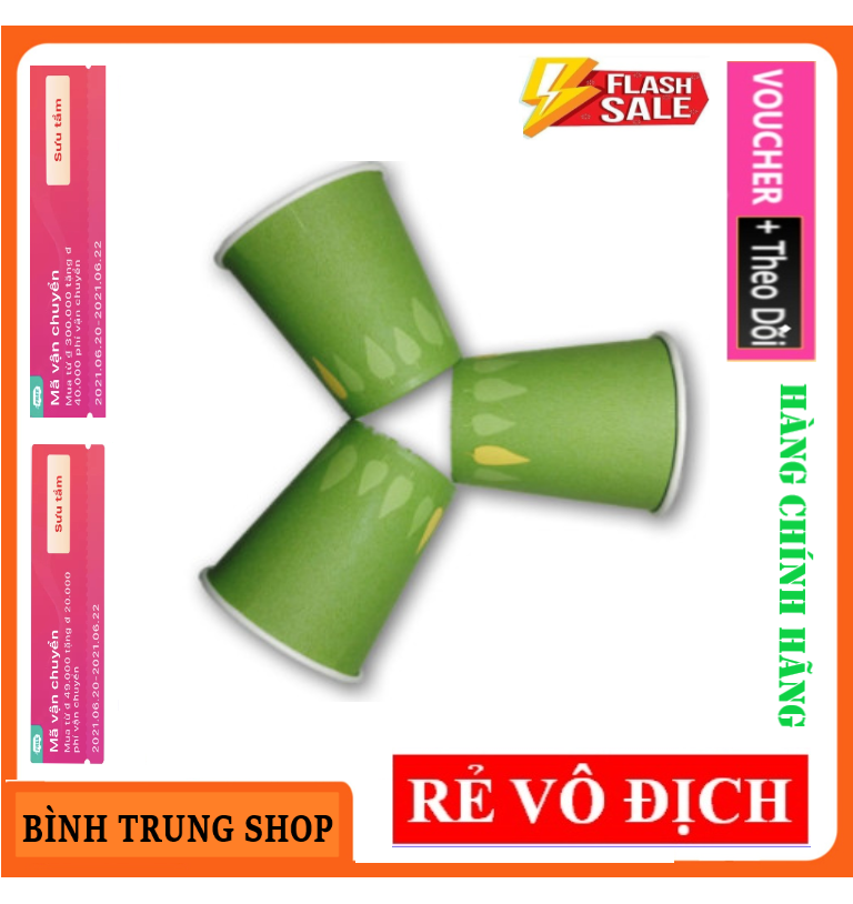 Combo 200 ly Giấy Hàn Quốc 5OZ 180ML - Nhiều Màu