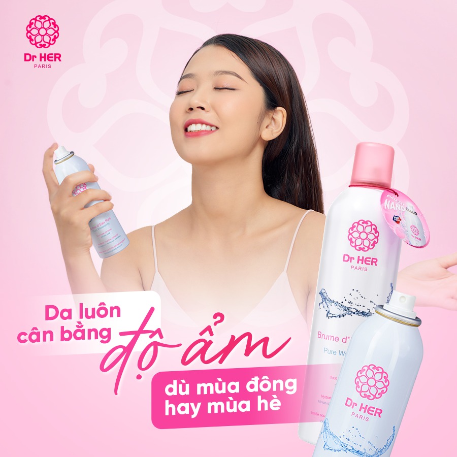 Xịt khoáng Pháp Dr HER_400ML