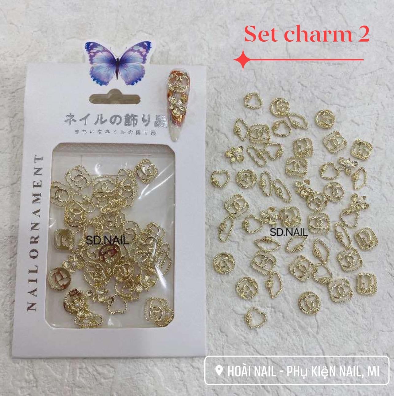 Set charm gấu mix