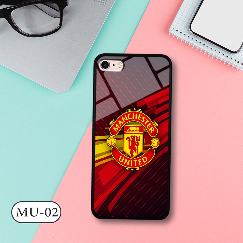 Ốp kính 3D IPHONE 8 - in biểu tượng đội bóng