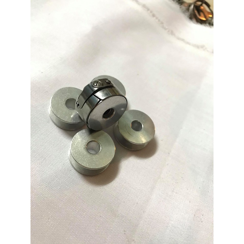 combo 5 suốt chỉ nhôm và 1 thuyền cho máy may công nghiệp 1 kim