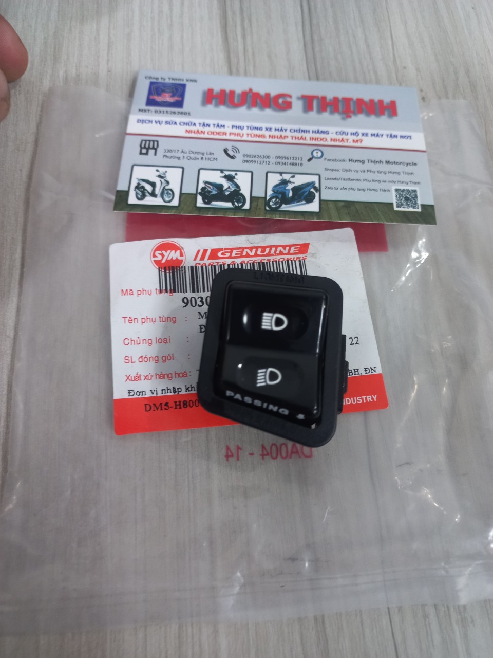 Nút công tắc pha cốt sh ý , dylan , ps , @, atila . sh 300i 2008 - 2015 chính hãng
