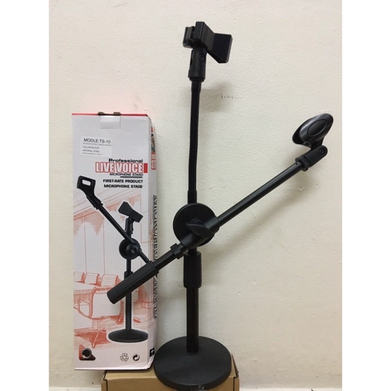TS-10 desktop stand microphone holder