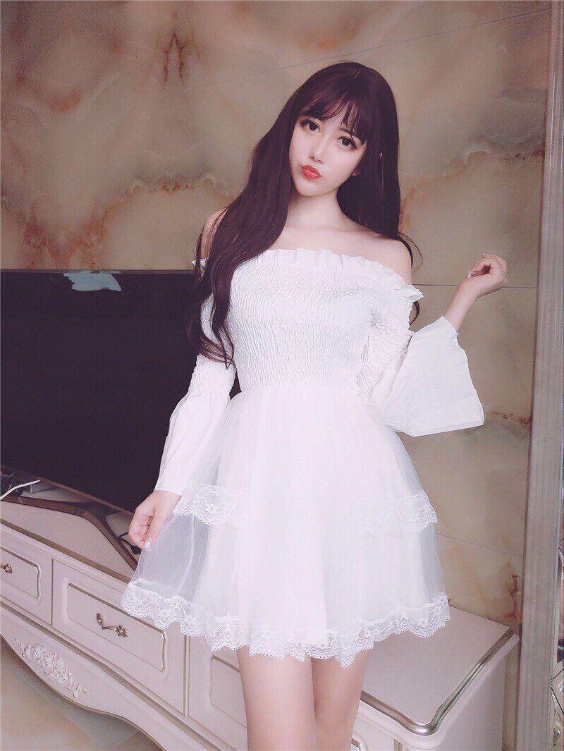 Đầm công chúa trễ vai cao cấp
