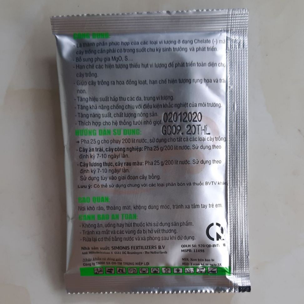 Phân bón vi lượng Đức 1 gói pha 200 lít