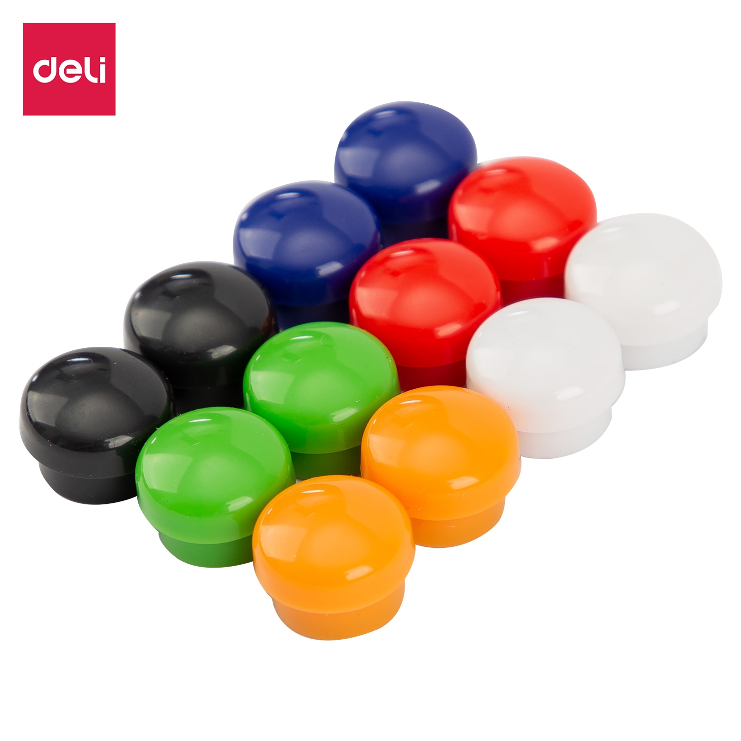 Nam châm gắn bảng DELI - 15mm/20mm/30mm - 1 vỉ - E7823/E7824/E7825