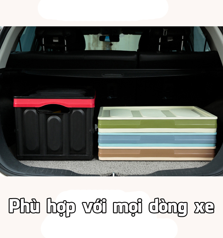 Thùng Đựng Đồ Gấp Gọn Đa Năng Dung Tích 56 Lít Có Tay Cầm Chắc Chắn Tiện Lợi + Tặng Kèm Túi Lót