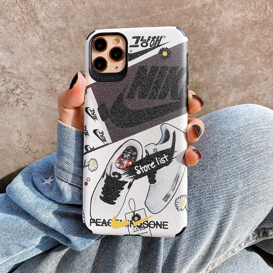 Ốp Lưng Da IMD Nike Peaceminusone