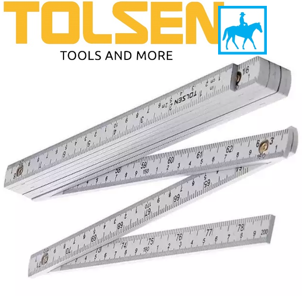 Thước xếp 2 mét folding ruler Tolsen 35047