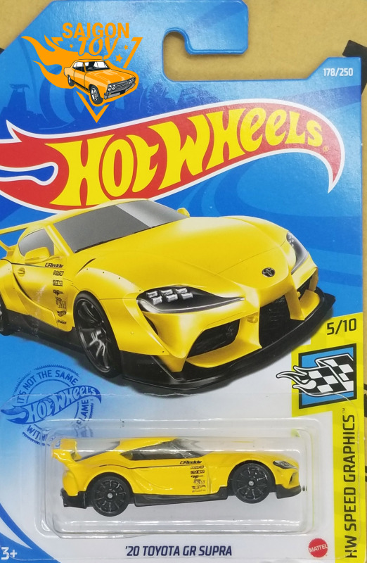 [HOT WHEELS - 20 Toyota GR Supra ] Xe mô hình đồ chơi chính hãng MATTEL Tỷ lệ 1:64