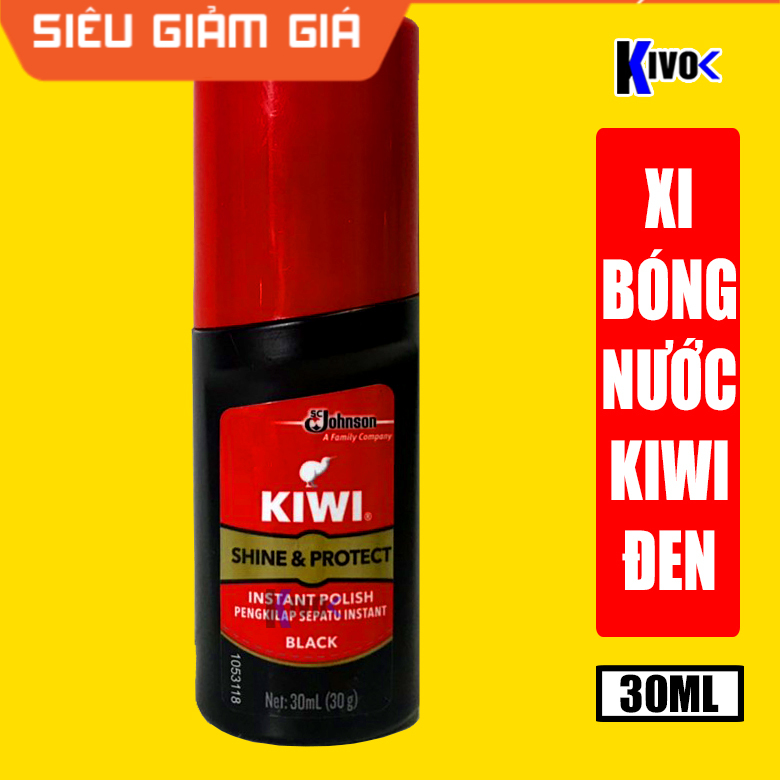 [MẪU MỚI] Xi Nước Đánh Giày Kiwi 30ml Màu Đen