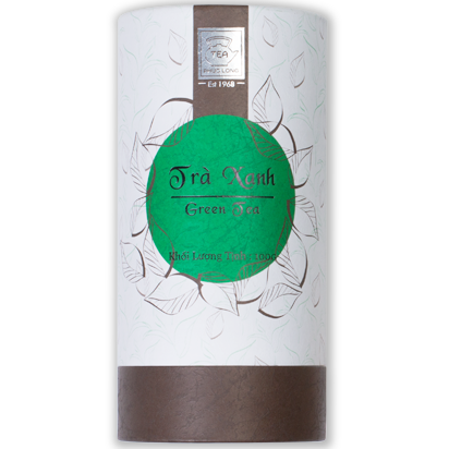 Green Tea Premium Paper Cans - Phuc Long Coffee & Tea