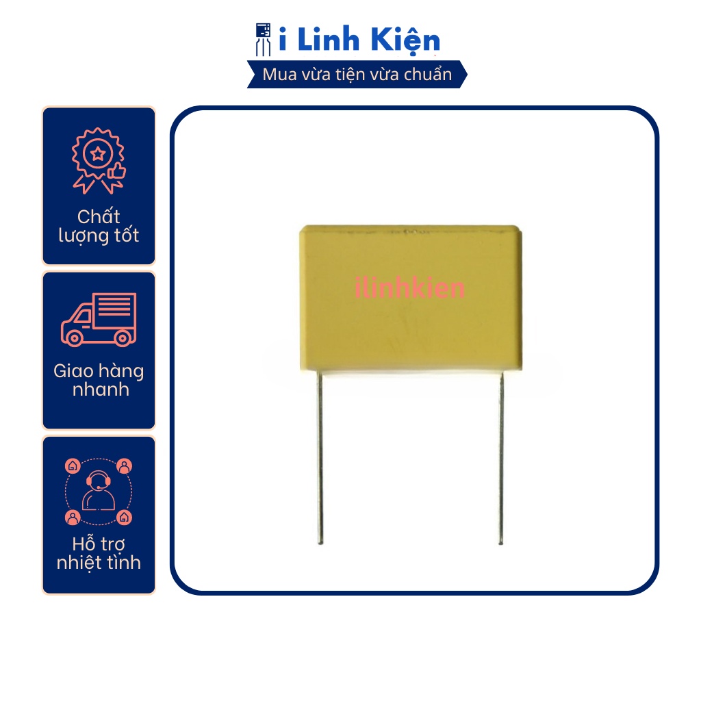 Tụ lọc nguồn AC 1uF 275V chân 22mm