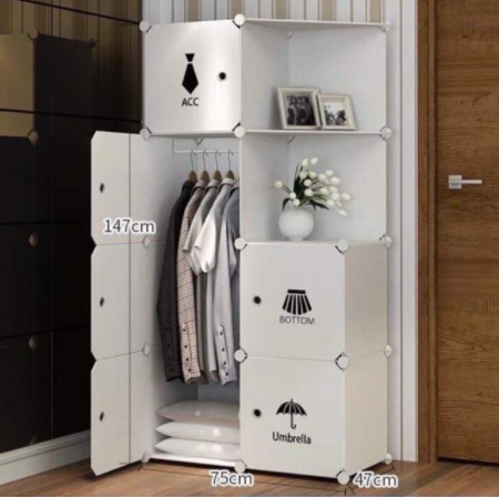 Tủ nhựa ghép giá rẻ - tủ 8 ngăn