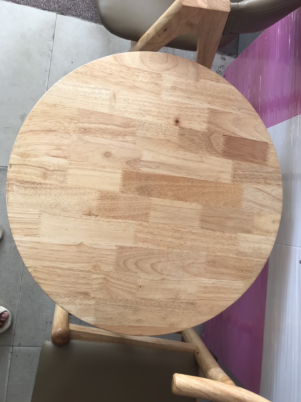 bàn tròn xếp gọn 60x60 cao 75cm
