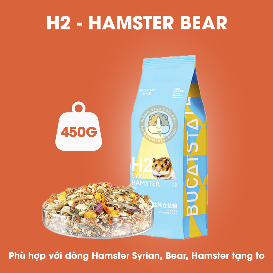 Thức Ăn Hamster Dinh Dưỡng H1, H2 Bucatstate Cao Cấp