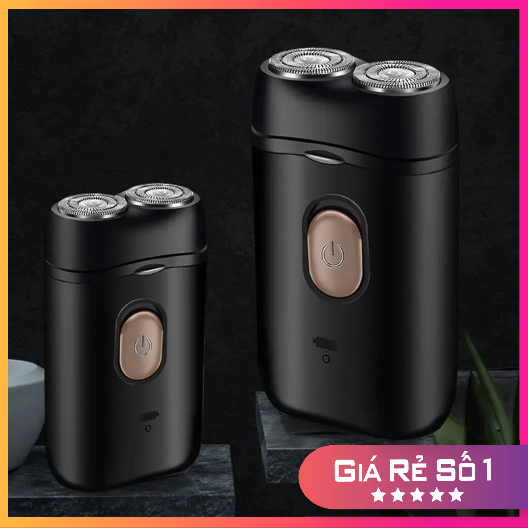 Máy cạo râu Lingke nhỏ gọn tiện dụng - 2 đầu lưỡi - sạc USB