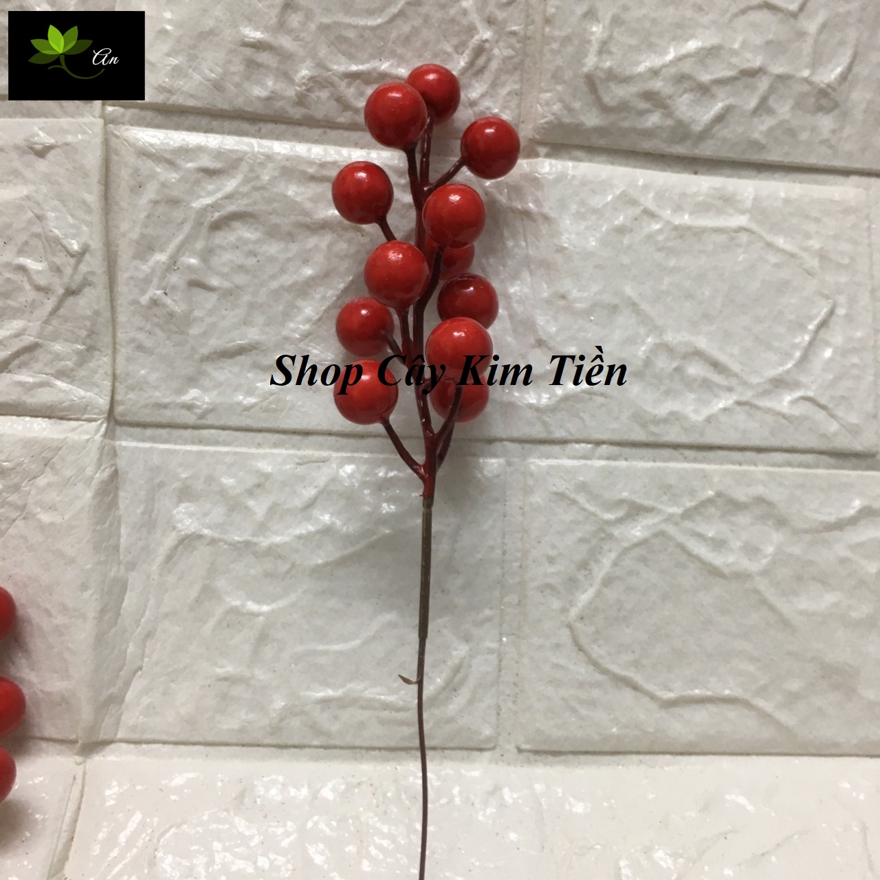Đào đông chùm 12 quả ( quả 14mm)  dùng trong trang trí