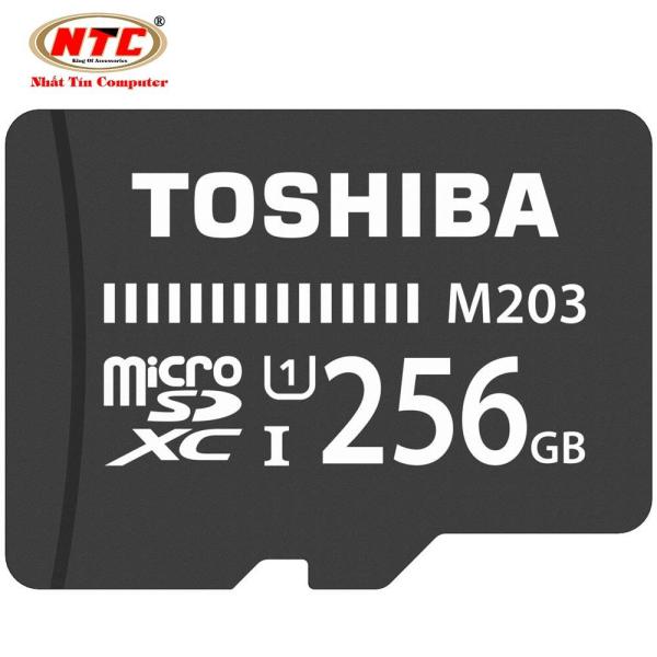 Thẻ nhớ MicroSDXC Toshiba M203 256GB UHS-I U1 100MB/s - chuyên camera và điện thoại (Đen)