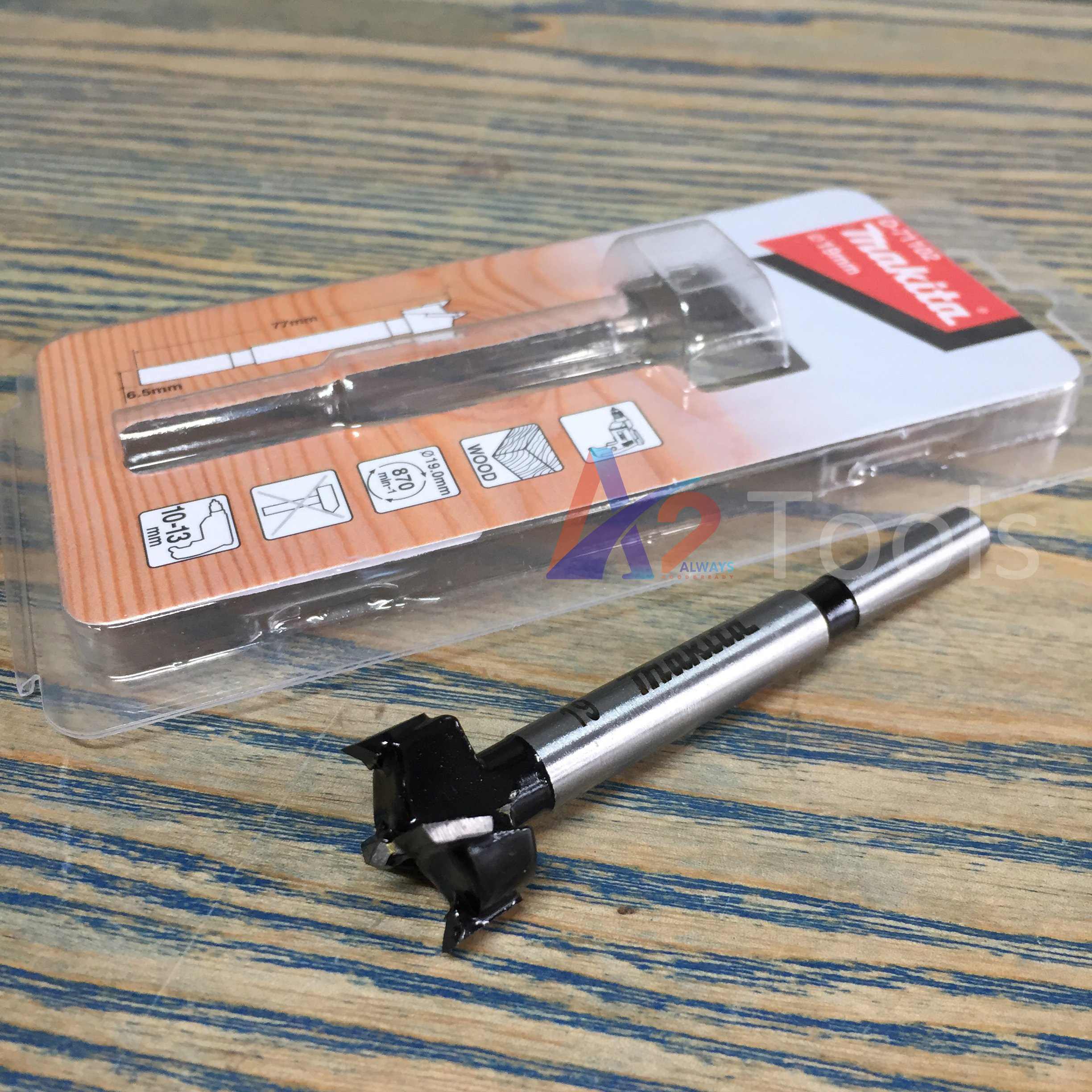 Mũi khoét gỗ 19x77mm makita d-71102