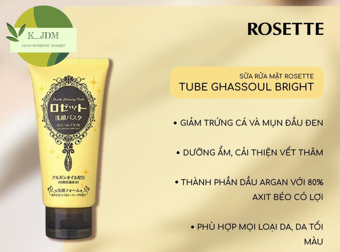Sữa Rửa Mặt ROSETTE 130g Nhật Bản