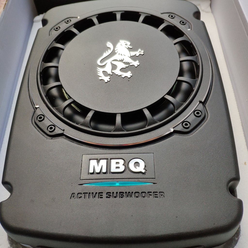 Loa sub gầm ghế mbq 8rl, loa sub mbq sư tử chính hãng bảo hành 12 tháng