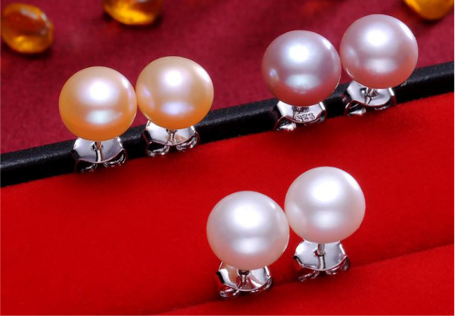 [HCM]COM BO 3 ĐÔI BÔNG NGỌC TRAI NUÔI PHÚ QUỐC NGỌC THẬT 9 LY