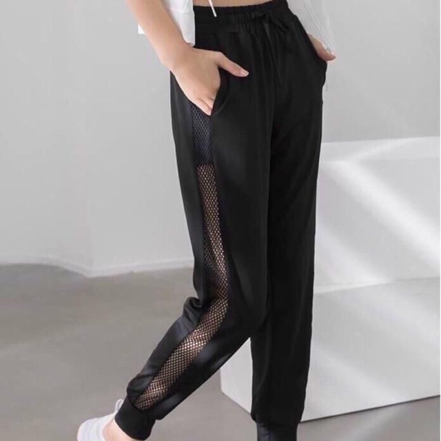 [HCM]Quần Jogger Lưới Nữ Thoải Mái Rẻ Đẹp