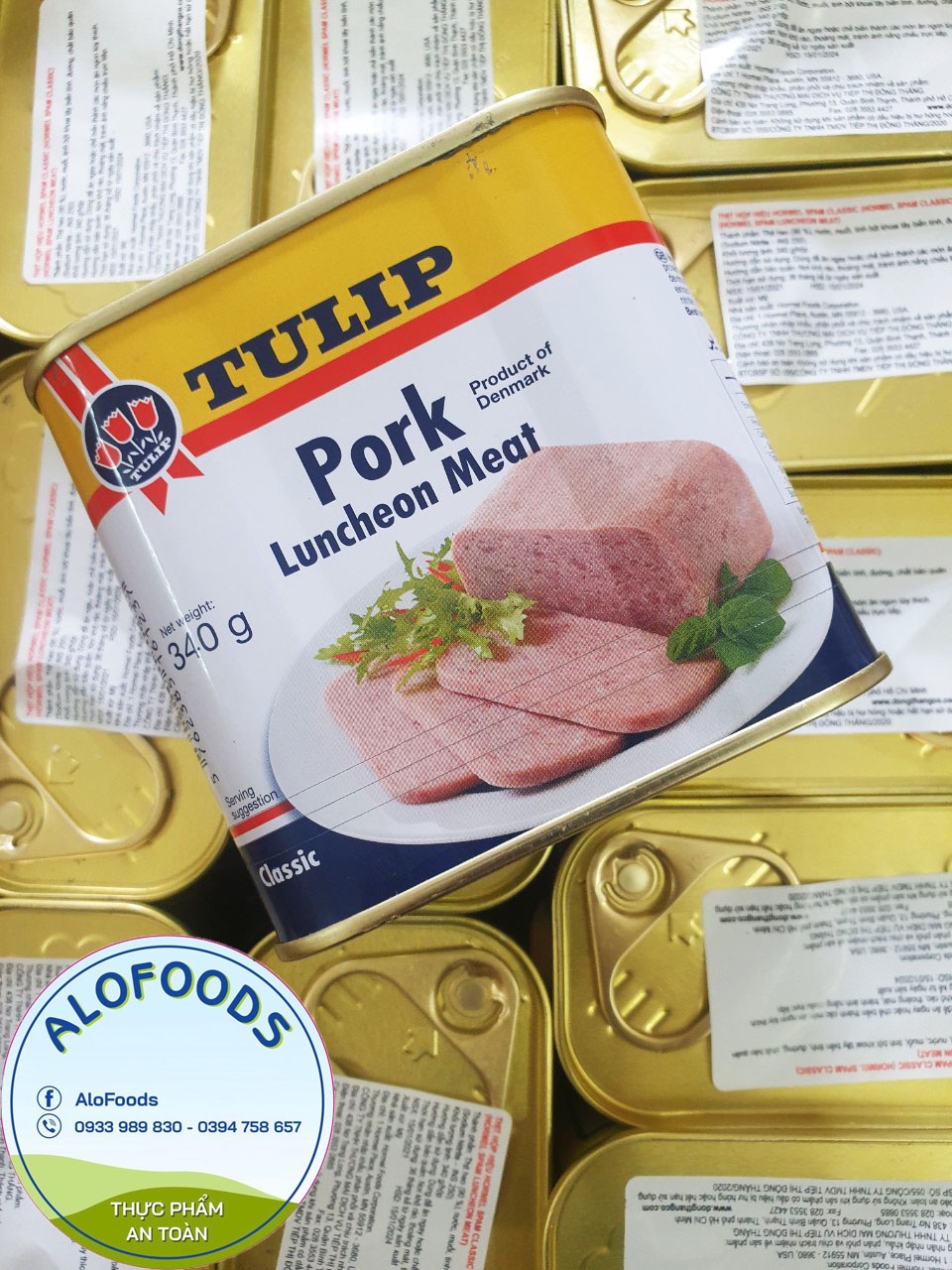 Thịt hộp Classic Tulip 340g nhập khẩu Đan Mạch