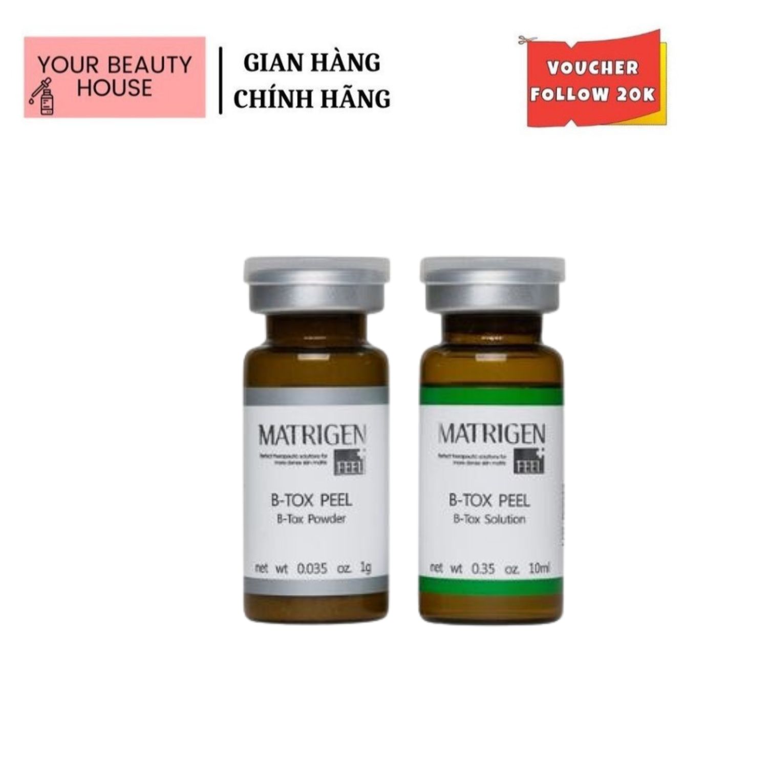 Peel da sinh học hàn quốc b-tox btox peel vi tảo 2 màu - lẻ 1 cặp