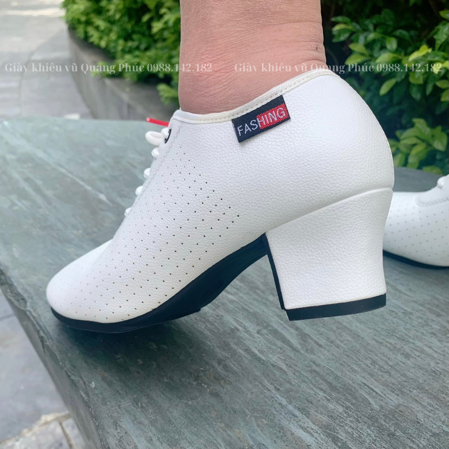 Giày khiêu vũ Standard 5 phân da PU cao cấp