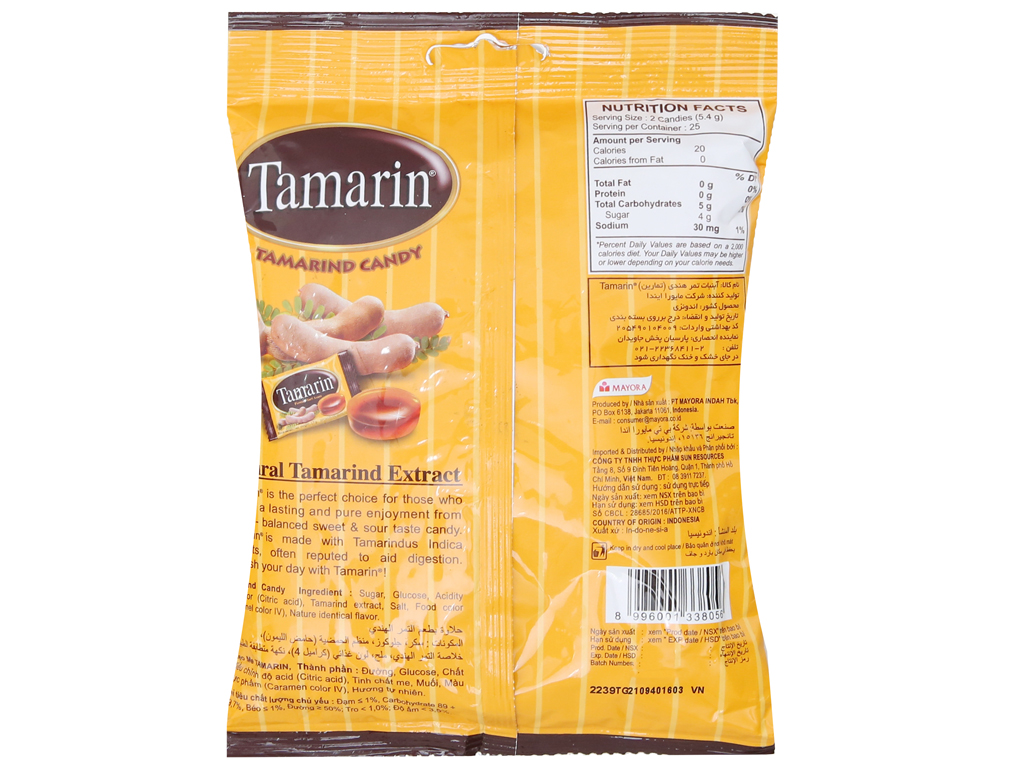 Kẹo me Tamarin gói 135g