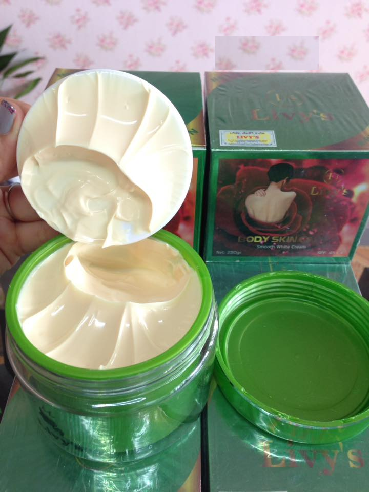 (Chính Hãng) Kem Body LIVY XANH 250g Kem Tươi Siêu Trắng , Thấm Nhanh, Thơm Mịn Da