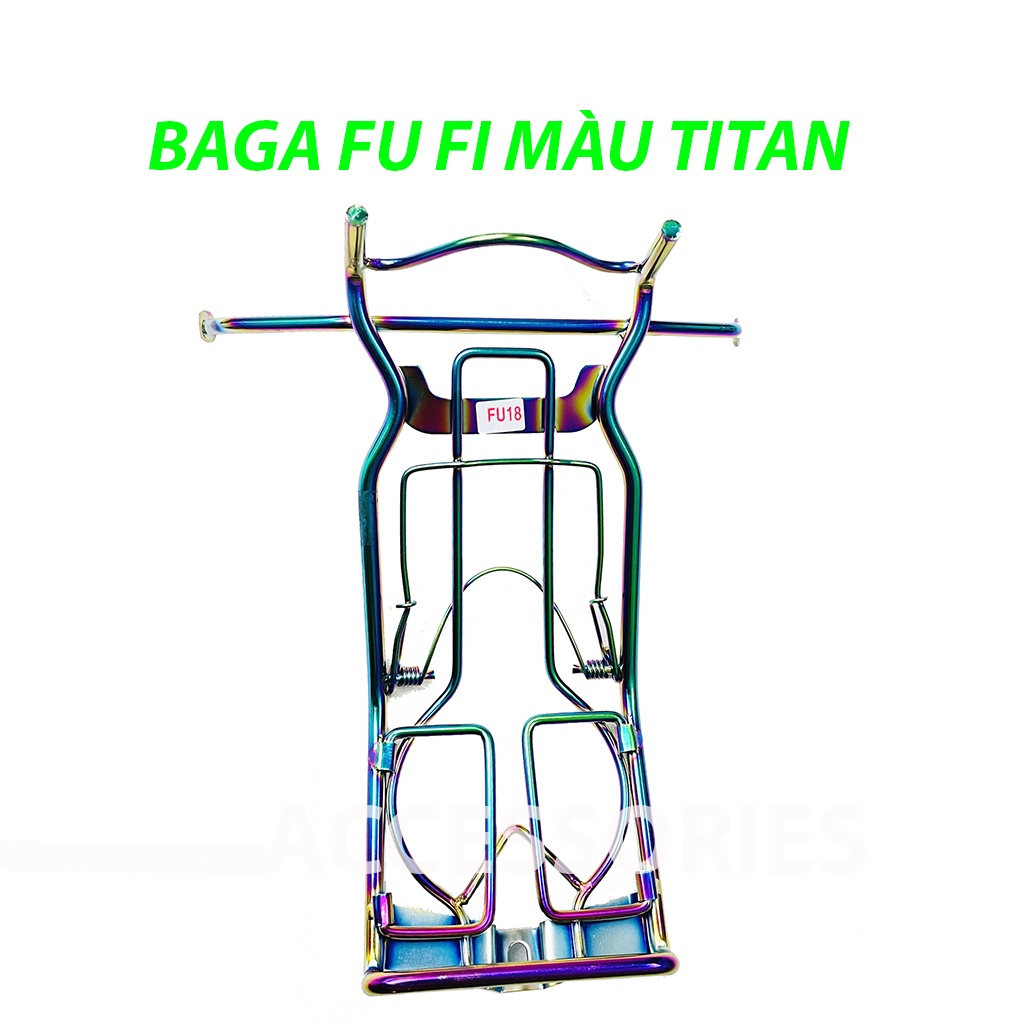 Baga fu future đời mới fututre led các đời từ 2018-2022 màu titan cao cấp inox 10li dày pkph