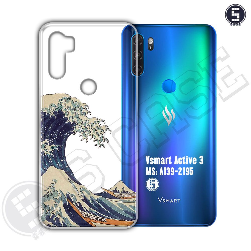 Ốp cho Vsmart Active 3 hình Sóng Nhật A139-2195