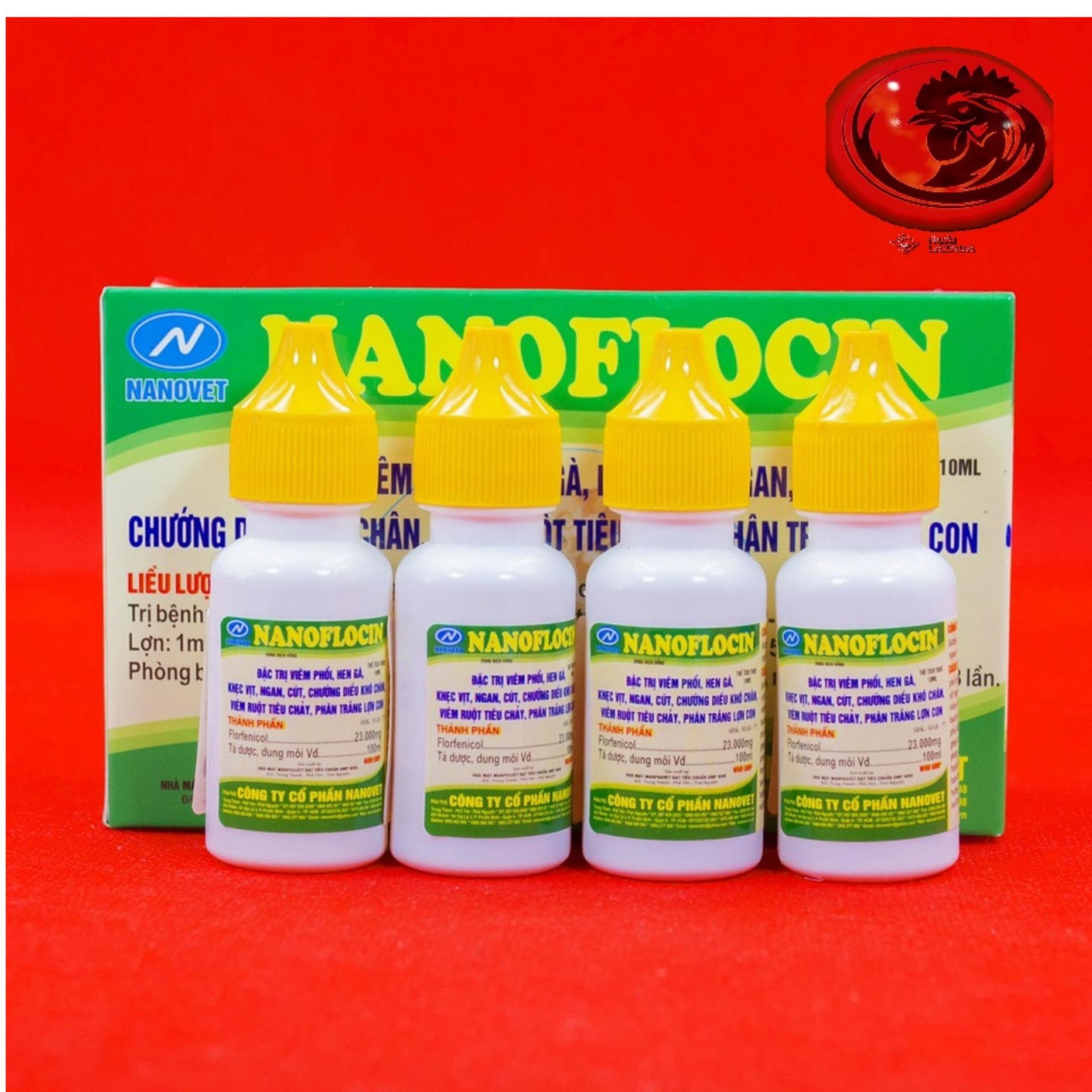 COMBO 4 LỌ NANOFLOCIN CHO GÀ ĐÁ