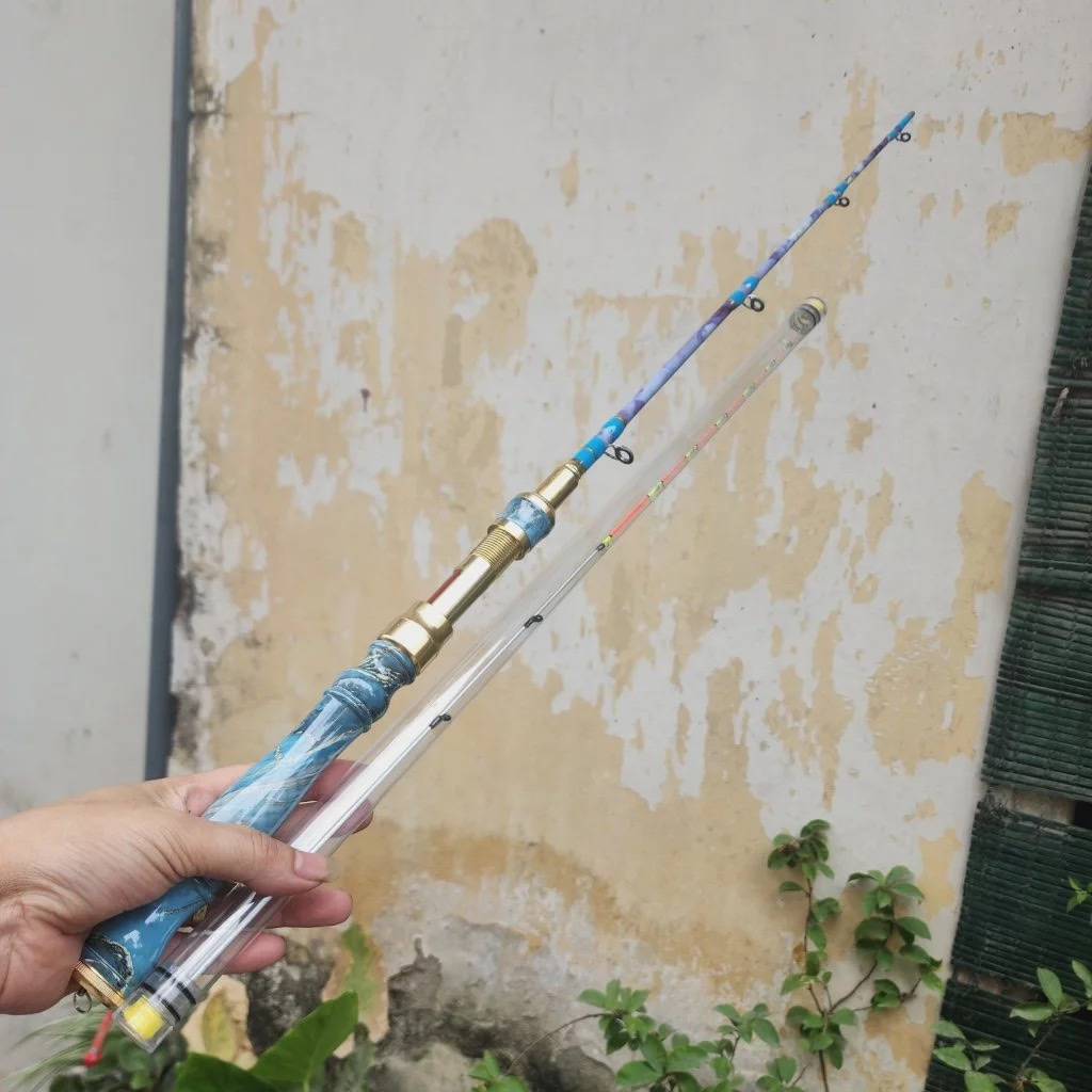 Ikada 2-Mode Fishing Rod 120cm - 15cm - Super Beautiful Colors - Super Soft - Holds Fish Very Strong