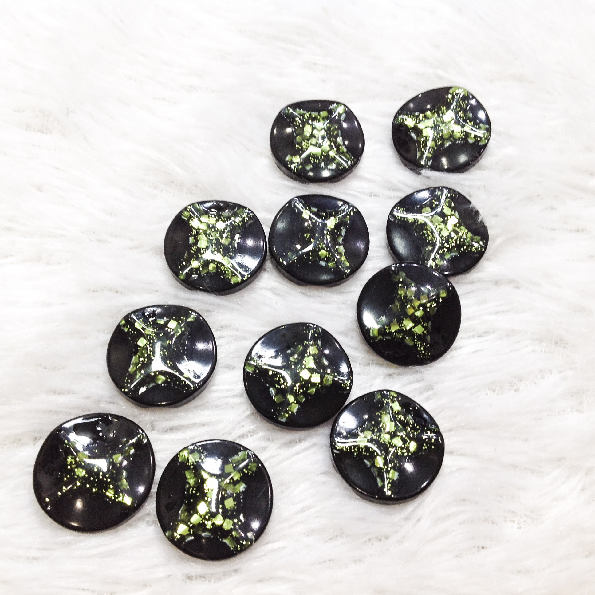 5 Chiếc Cúc áo vân xà cừ Khuy áo kim tuyến Nút áo nhiều kiểu đính kết trang phục áo sơ mi áo dài áo đầm [BỘ 5 CÚC]