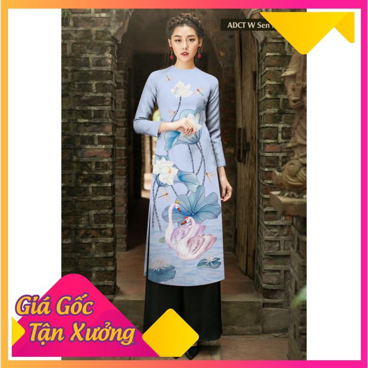 [ SIÊU PHẨM ] ÁO DÀI CÁCH TÂN LỤA 3D SIÊU ĐẸP