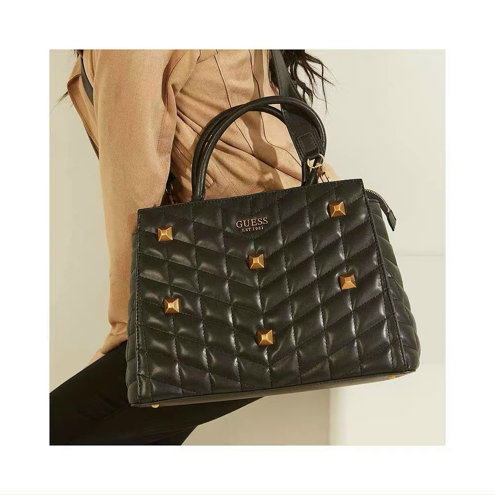 Túi xách công sở gu.es.s trần ô đeo chéo xách tay y hình size 33cm