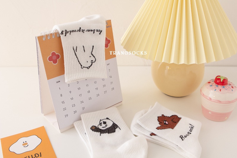 Tất cao cổ “WE BARE BEARS” - ảnh thật