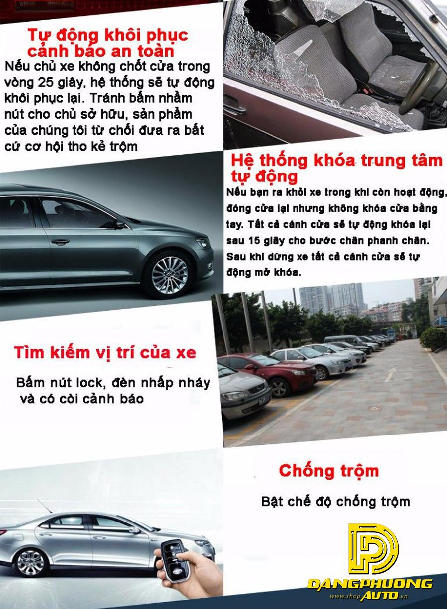 Độ nút bấm đề nổ từ xa engine start stop - smart key cho xe ô tô